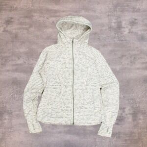 Vintage VTG Y2K 2000's 00's Lululemon Special Edition White Scuba ZIp Hoodie
